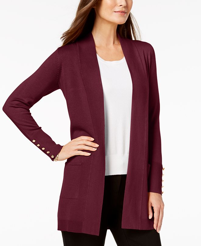 JM Collection OpenFront Cardigan, Created for Macy's & Reviews