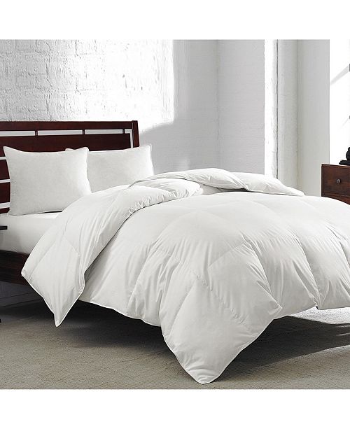 Royal Luxe White Goose Feather Down 240 Thread Count Twin Comforter Reviews Comforters Bed Bath Macy S