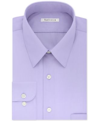 Мужская однотонная рубашка из поплина Van Heusen Mens Big - Tall классическогообычного покроя без морщин 4590₽