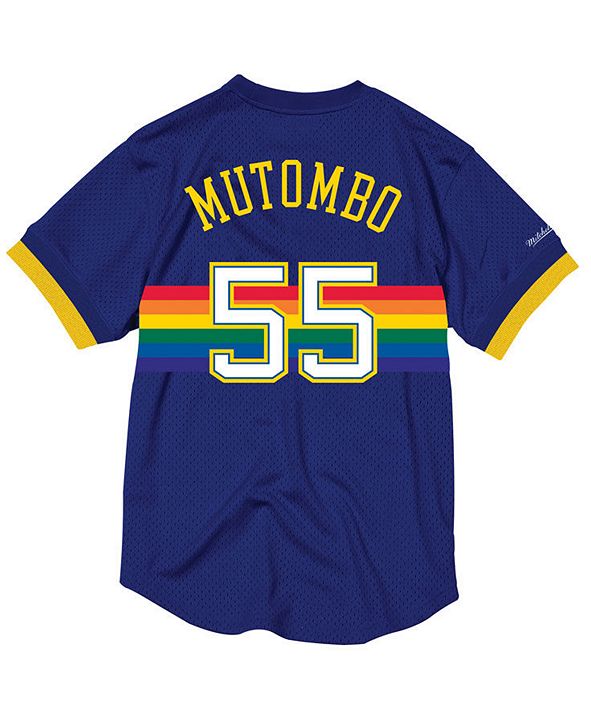 Mitchell & Ness Men's Dikembe Mutombo Denver Nuggets Name ...