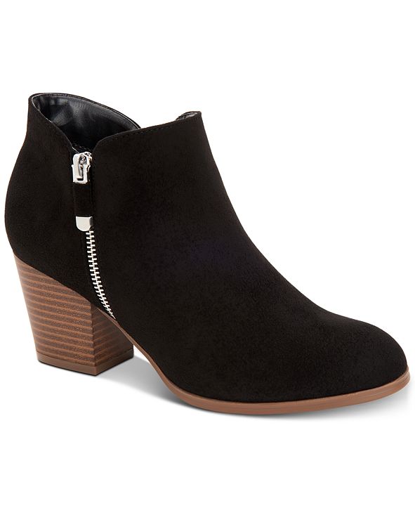 Style & Co Masrinaa Ankle Booties, Created for Macy's & Reviews - Boots ...