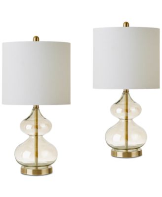 ellipse glass table lamp