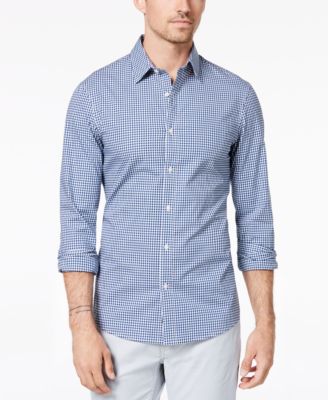 gingham shirt mens slim fit