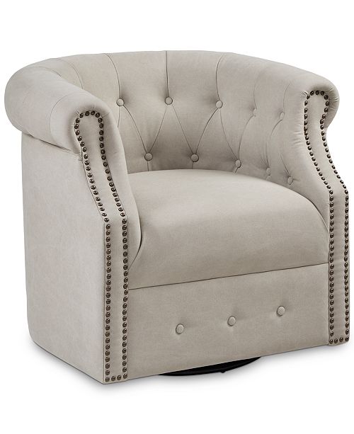 Furniture Cavson Swivel Chair Reviews Chairs Furniture Macy S
