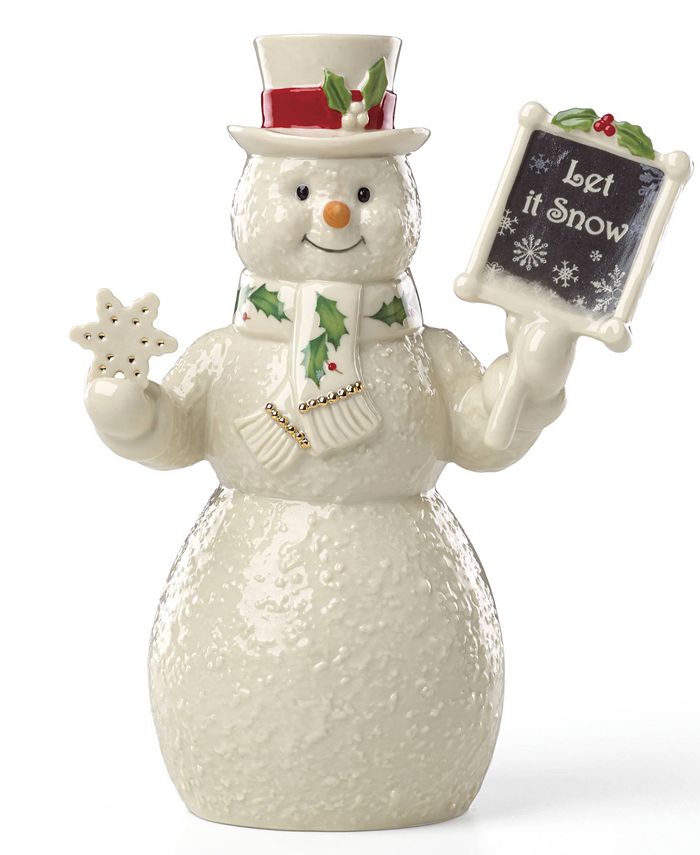 Lenox Let It Snow Snowman Figurine, Created for Macy's & Reviews