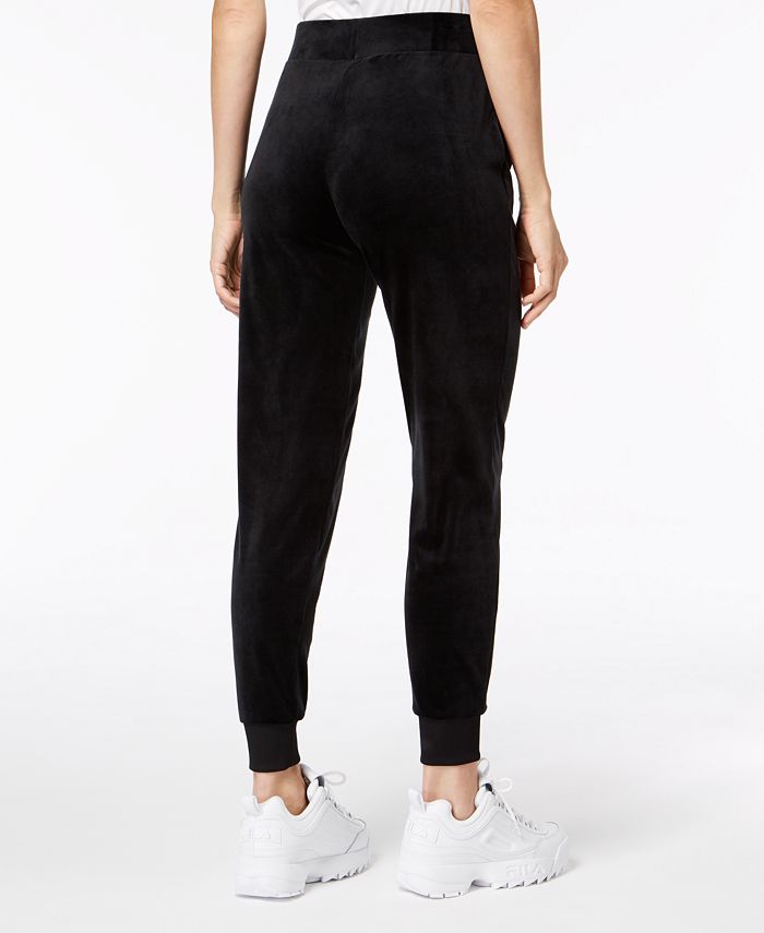 fila velour track pants