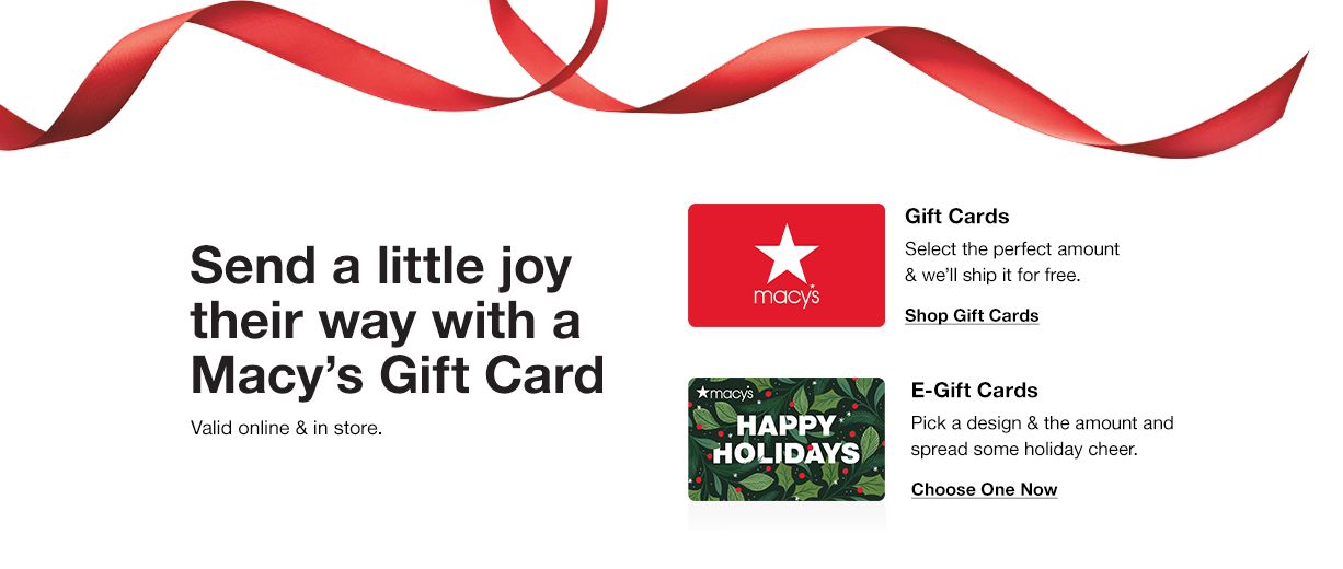 Gift Cards, EGift Cards & Gift Certificates Macy's