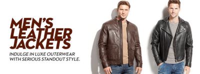 michael kors leather jacket macys