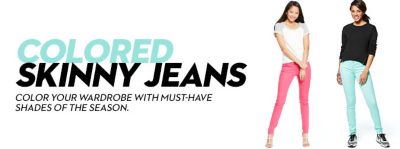skinny jeans different colors